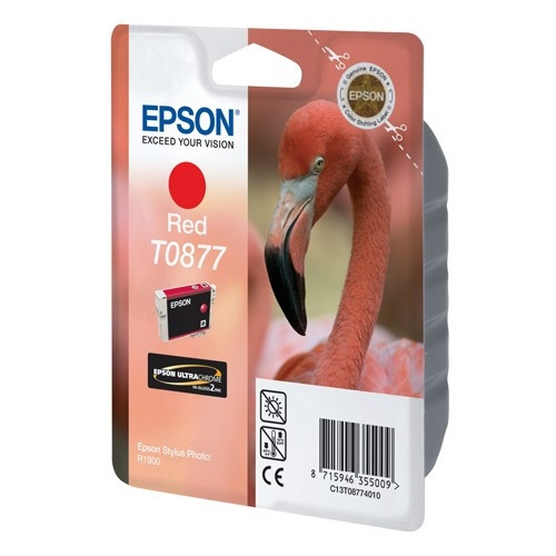 Epson T0877 cartouche d'encre (d'origine) - rouge C13T08774010 023310 - 1