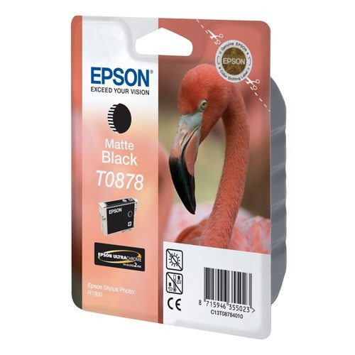 Epson T0878 cartouche d'encre (d'origine) - noir mat C13T08784010 023312 - 1