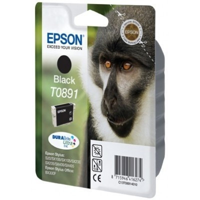 Epson T0891 cartouche d'encre noire faible capacité (d'origine) C13T08914011 901988 - 1