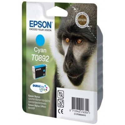 Epson T0892 cartouche d'encre cyan faible capacité (d'origine) C13T08924011 901989 - 1