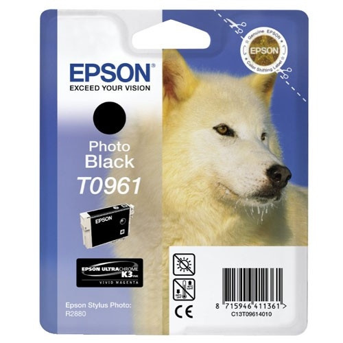 Epson T0961 cartouche d'encre noire (d'origine) C13T09614010 902494 - 1