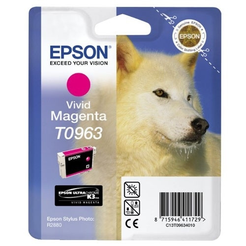 Epson T0963 cartouche d'encre magenta intense (d'origine) C13T09634010 902496 - 1