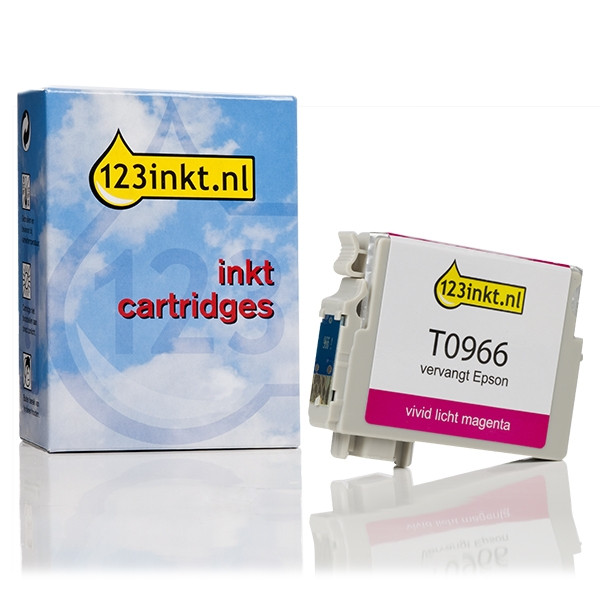 Epson T0966 cartouche d'encre magenta clair vif (marque 123encre) C13T09664010C 023337 - 1