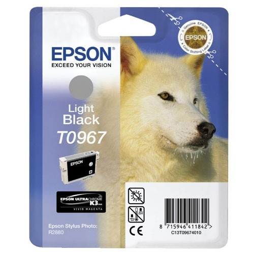 Epson T0967 cartouche d'encre noire (d'origine) C13T09674010 023338 - 1