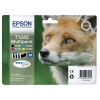 Epson T1285 multipack noir + 3 couleurs (d'origine)