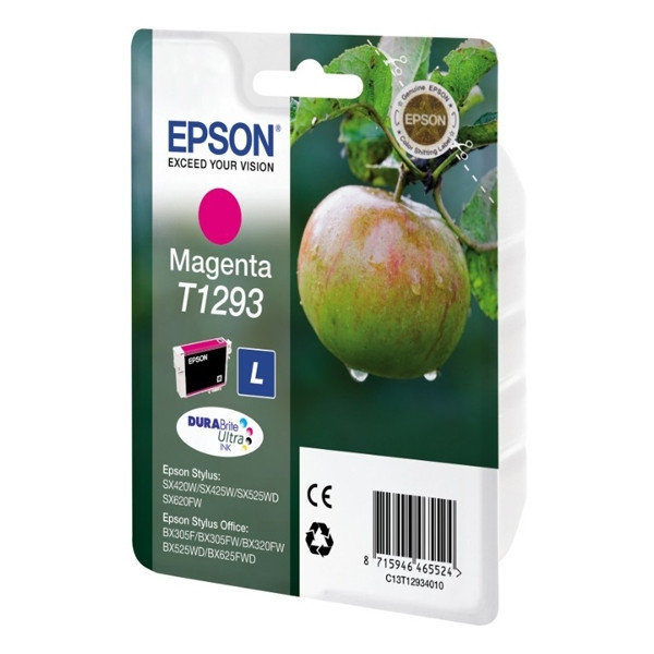 Epson T1293 cartouche d'encre magenta haute capacité (d'origine) C13T12934011 C13T12934012 026293 - 1