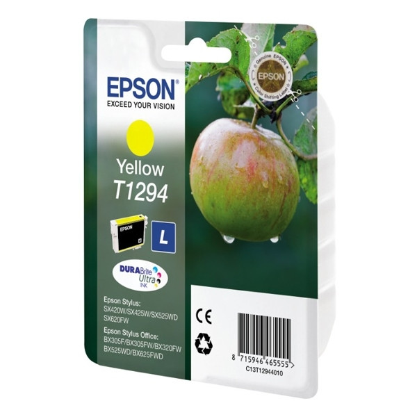 Epson T1294 cartouche d'encre jaune haute capacité (d'origine) C13T12944011 C13T12944012 900657 - 1