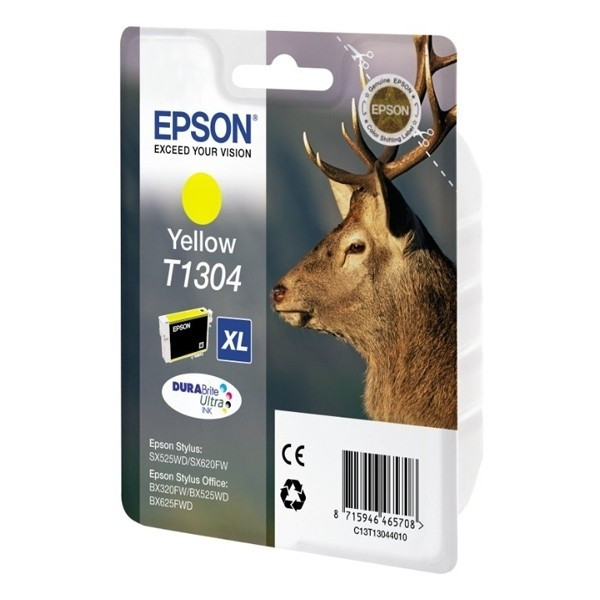 Epson T1304 cartouche d'encre jaune capacité extra-haute (d'origine) C13T13044010 C13T13044012 C13T13044020 902017 - 1