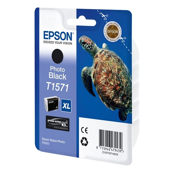 Epson T1571 cartouche d'encre (d'origine) - noir photo 026354 - 1