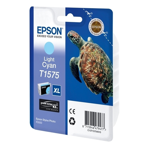 Epson T1575 cartouche d'encre (d'origine) - cyan clair 026362 - 1