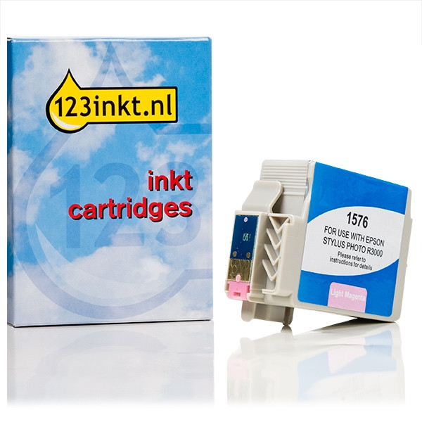 Epson T1576 cartouche d'encre magenta vivid clair (marque 123encre) C13T15764010C 026365 - 1