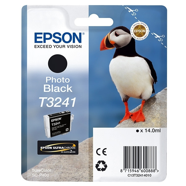 Epson T3241 cartouche d'encre (d'origine) - noir photo C13T32414010 026934 - 1