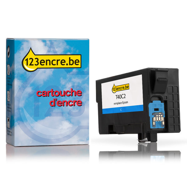 Epson T40C2 cartouche d'encre (marque 123encre) - cyan C13T40C240C 083411 - 1