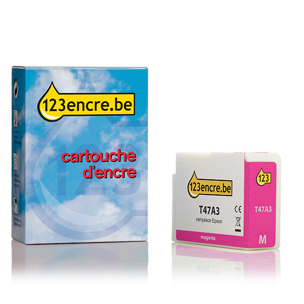 Epson T47A3 cartouche d'encre (marque 123encre) - magenta vif C13T47A300C 083515 - 1