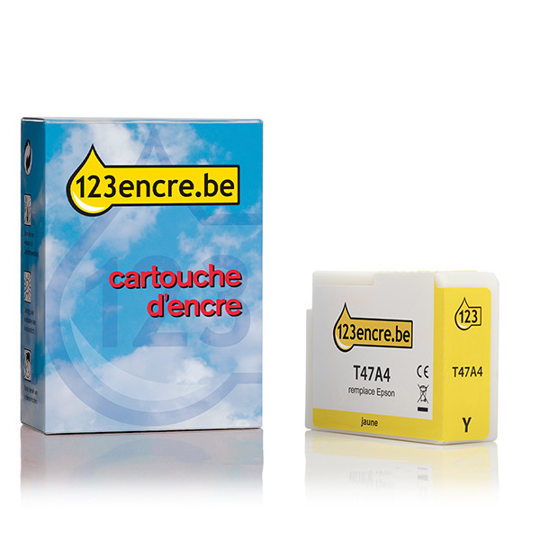 Epson T47A4 cartouche d'encre (marque 123encre) - jaune C13T47A400C 083517 - 1