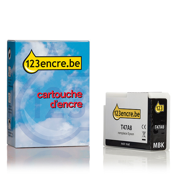 Epson T47A8 cartouche d'encre (marque 123encre) - noir mat C13T47A800C 083509 - 1