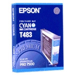 Epson T483 cartouche d'encre cyan (d'origine) C13T483011 025330 - 1