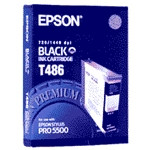 Epson T486 cartouche d'encre noire (d'origine) C13T486011 025420 - 1