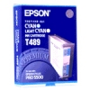 Epson T489 cartouche d'encre cyan clair / cyan (d'origine)
