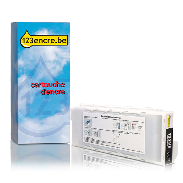 Epson T50M8 cartouche d'encre (marque 123encre) - noir mat 024147 - 1