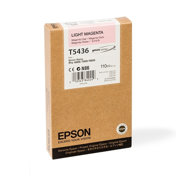 Epson T5436 cartouche d'encre magenta clair (d'origine) C13T543600 025510 - 1