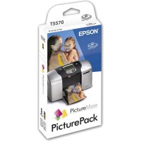 Epson T557 cartouche d'encre + papier (d'origine) C13T557040 022900