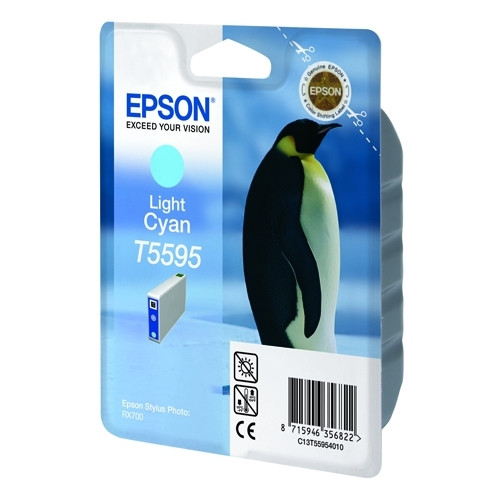 Epson T5595 cartouche d'encre (d'origine) - cyan clair 022940 - 1