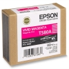 Epson T580A cartouche d'encre magenta intense (d'origine)