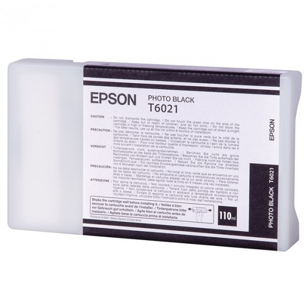 Epson T6021 cartouche photo d'encre noire (d'origine) C13T602100 026018 - 1