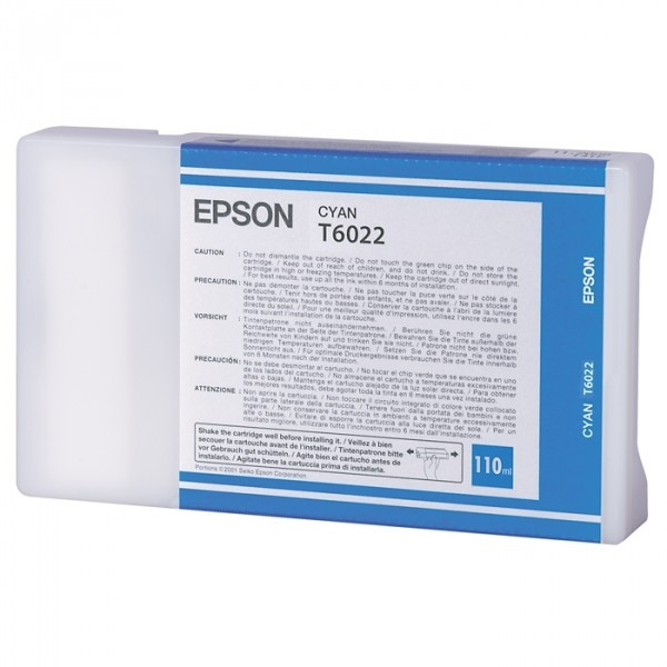 Epson T6022 cartouche d'encre cyan (d'origine) 026020 Epson T6022 cartouche d'encre cyan (d'origine) 026020 - 1