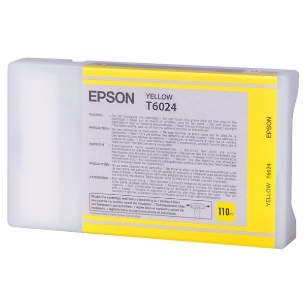 Epson T6024 cartouche d'encre jaune (d'origine) C13T602400 026024 - 1