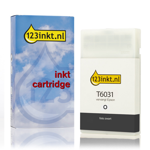 Epson T6031 cartouche d'encre haute capacité (marque 123encre) - photo noir C13T603100C 026035 - 1