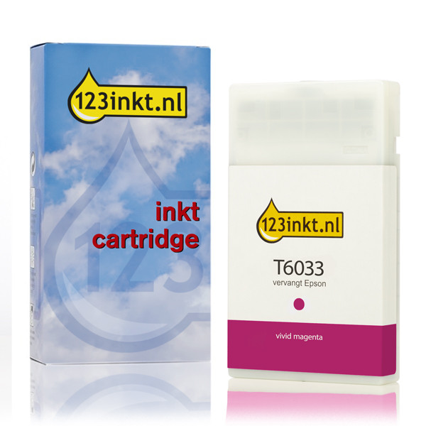 Epson T6033 cartouche d'encre magenta vif haute capacité (marque 123encre) C13T603300C 026039 - 1