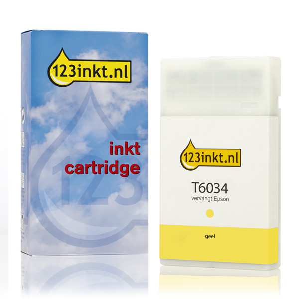 Epson T6034 cartouche d'encre haute capacité (marque 123encre) - jaune C13T603400C 026041 - 1