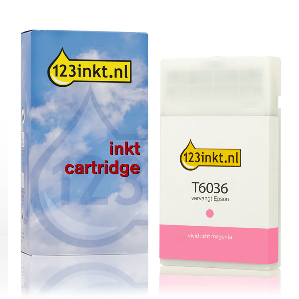 Epson T6036 cartouche d'encre haute capacité (marque 123encre) - magenta vif clair C13T603600C 026045 - 1