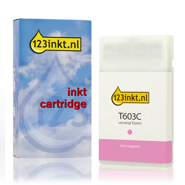 Epson T603C cartouche d'encre haute capacité (marque 123encre) - magenta clair C13T603C00C 026123 - 1