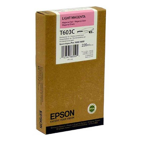 Epson T603C cartouche d'encre magenta clair haute capacité (d'origine) C13T603C00 026122 - 1