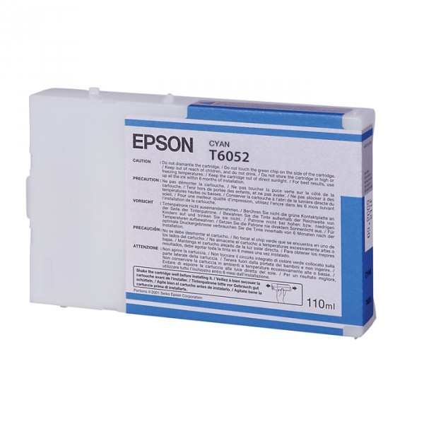 Epson T6052 cartouche d'encre cyan (d'origine) C13T605200 026052 - 1