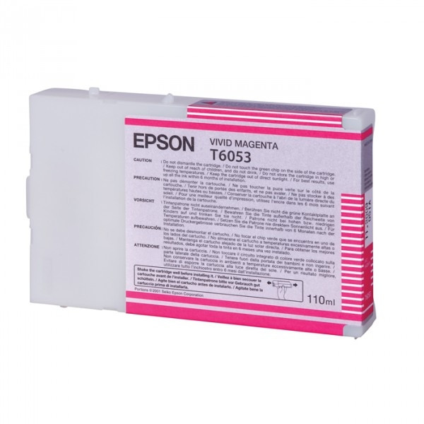 Epson T6053 cartouche d'encre magenta intense (d'origine) C13T605300 026054 - 1