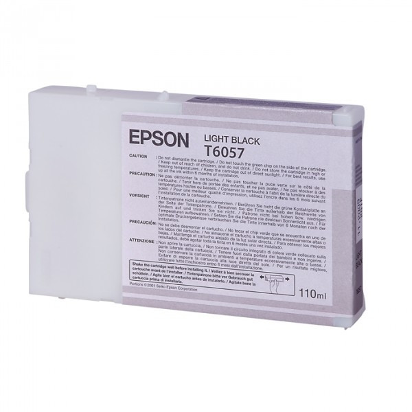 Epson T6057 cartouche d'encre noir clair (d'origine) C13T605700 026062 - 1