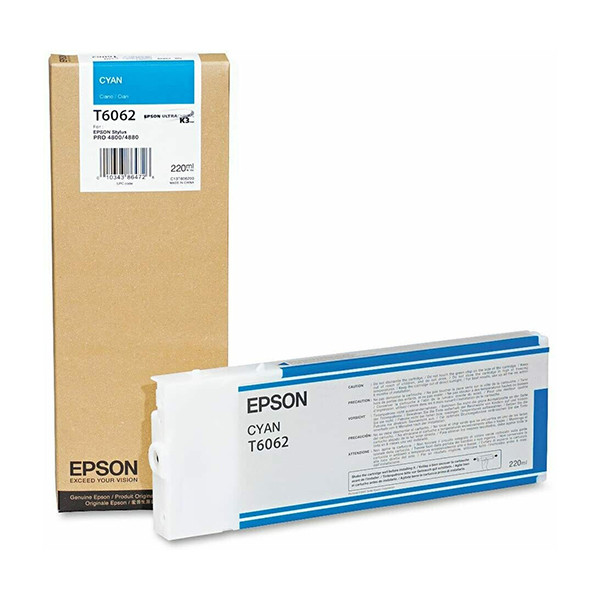 Epson T6062 cartouche d'encre cyan haute capacité (d'origine) C13T606200 026068 - 1