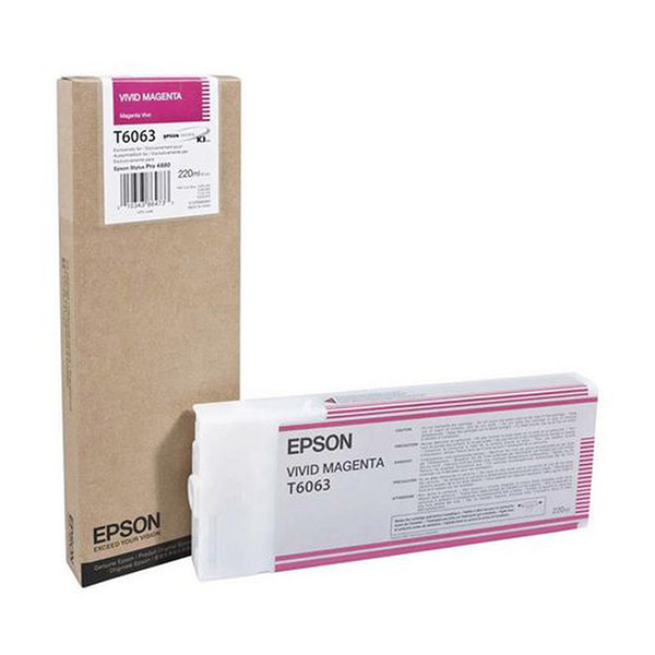 Epson T6063 cartouche d'encre magenta intense haute capacité (d'origine) C13T606300 904824 - 1