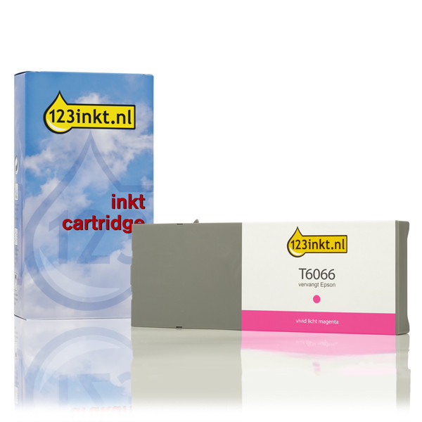 Epson T6066 cartouche d'encre haute capacité (marque 123encre) - magenta vif clair C13T606600C 026077 - 1