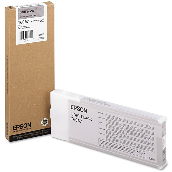 Epson T6067 cartouche d'encre noir clair haute capacité (d'origine) 026078 - 1