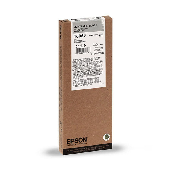 Epson T6069 cartouche d'encre noir extra clair haute capacité (d'origine) C13T606900 026080 - 1