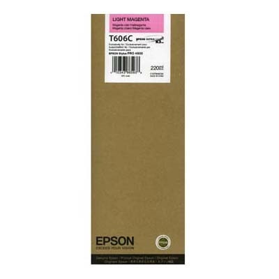 Epson T606C cartouche d'encre magenta clair haute capacité (d'origine) C13T606C00 026130 - 1