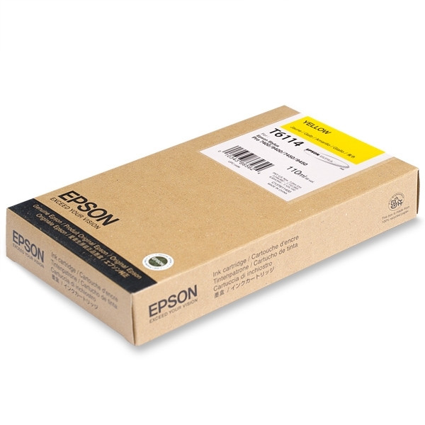 Epson T6114 cartouche d'encre capacité standard (d'origine) - jaune C13T611400 026086 - 1
