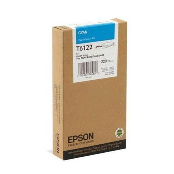 Epson T6122 cartouche d'encre haute capacité (d'origine) - cyan 026090 - 1