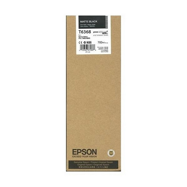 Epson T6368 cartouche d'encre noir mat haute capacité (d'origine) C13T636800 026264 - 1