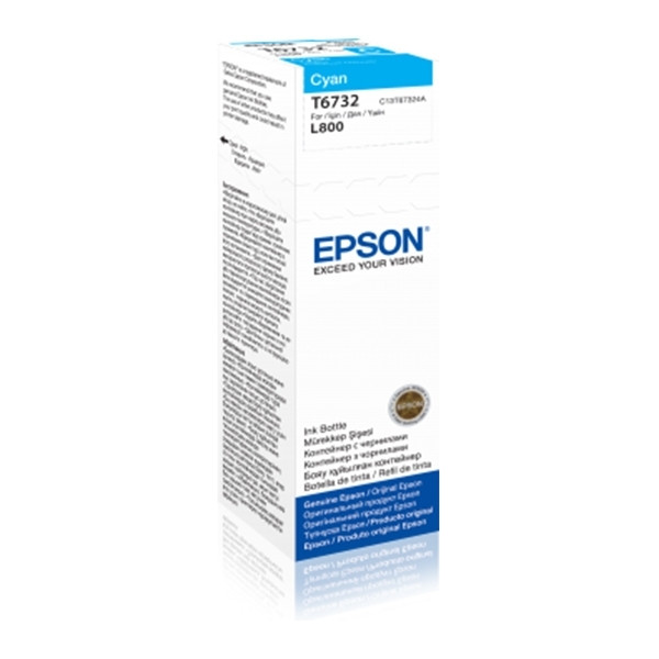 Epson T6732 cartouche d'encre cyan (d'origine) C13T67324A 026818 - 1